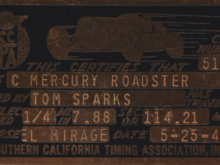 Sparks SCTA tag 1947